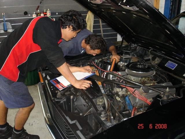 Spacious workshop interior showing organized professional workspace